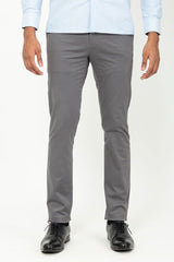 Custom made trousers in a Grey cotton fabric