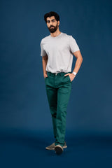 Forest Green Stretch Chinos
