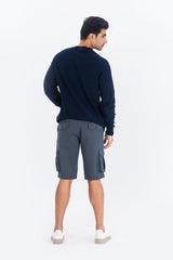 grey cargo shorts for men