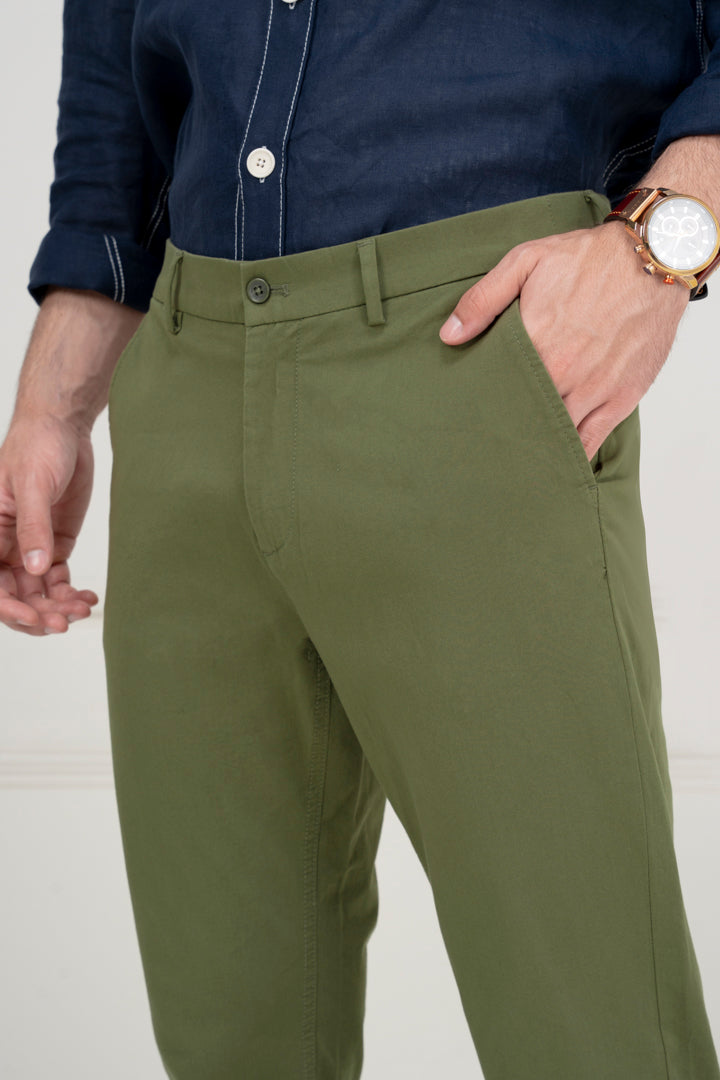 green chinos