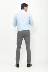 Custom made trousers in a Grey cotton fabric