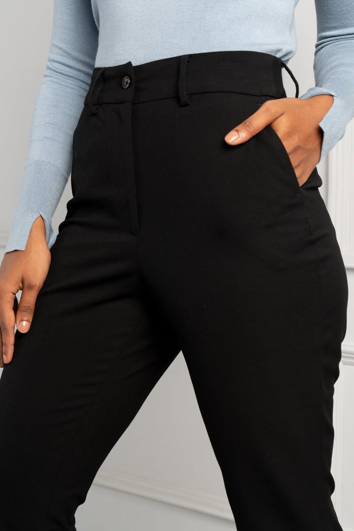 Ebony Black Stretch Pants