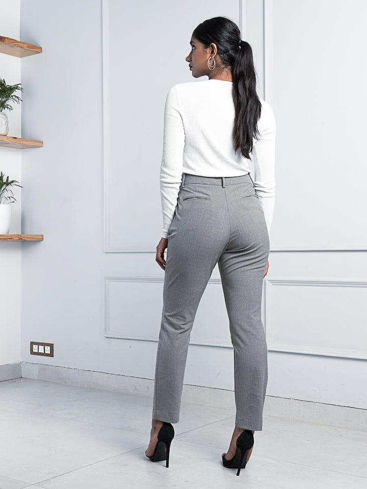 Mineral Grey Stretch Pants