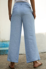 buy Blue linen pants