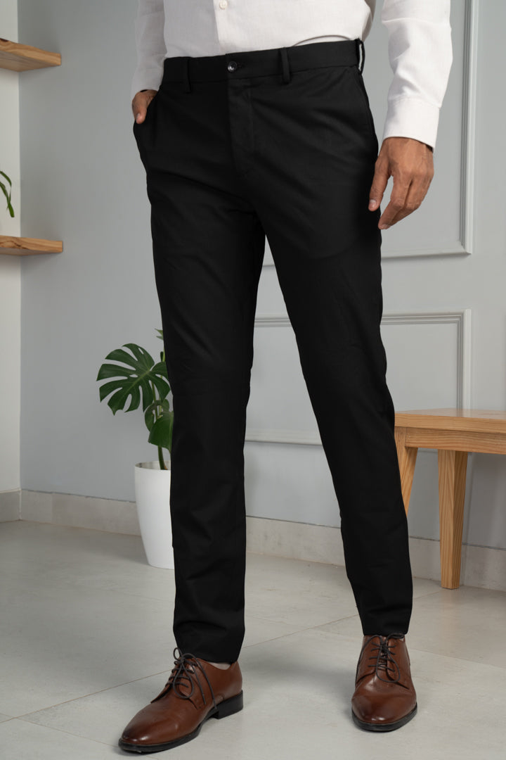 Black All Weather Essential Stretch Pants