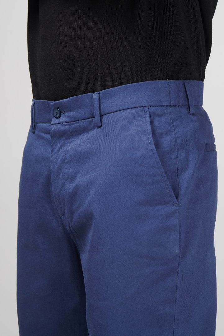 Mumbai Blue Stretch Chino