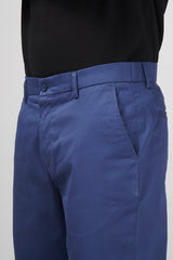 Mumbai Blue Stretch Chino