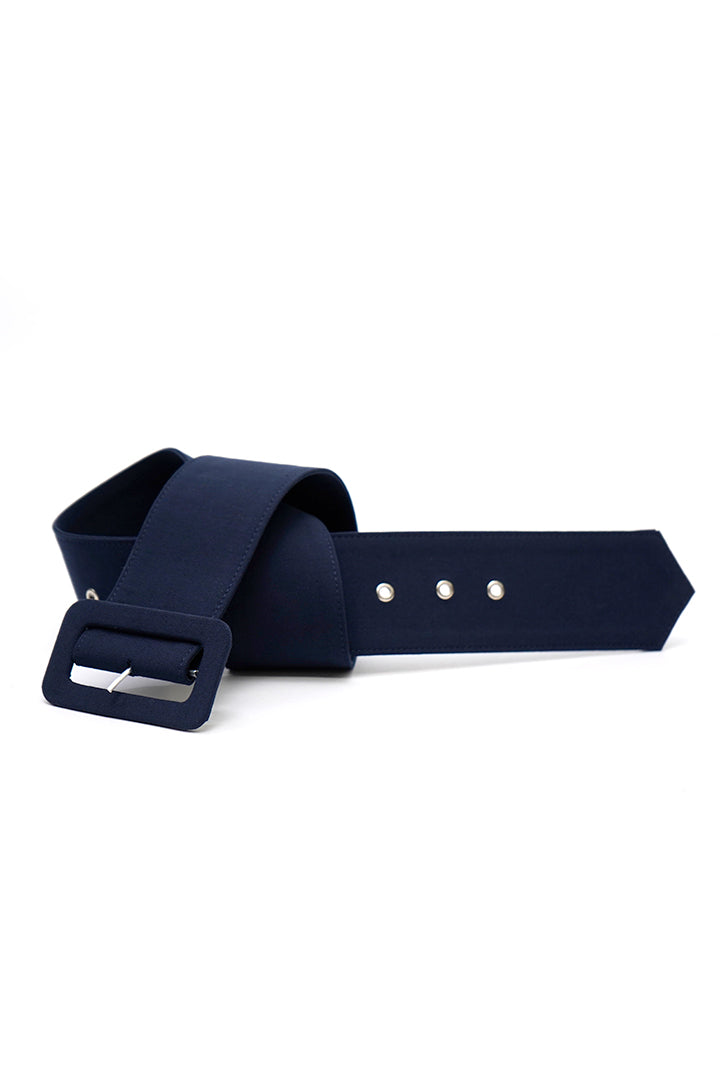 Blue formal belt for men