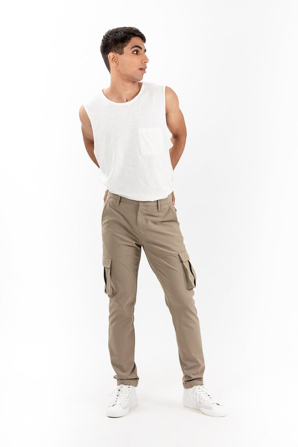 Camel Stretch Cargo Pants