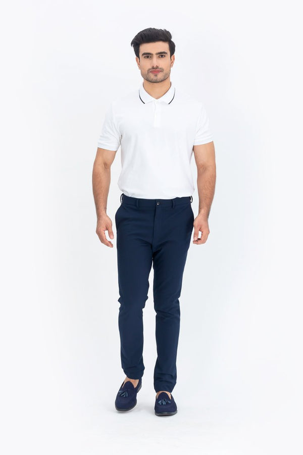 Eco Navy Stretch Pants