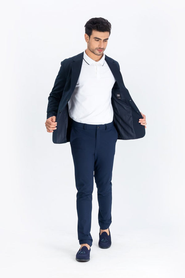 Eco Navy Stretch Pants