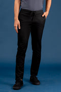 Custom fit Dress pant trousers in a stretch navy Poly Viscose fabric