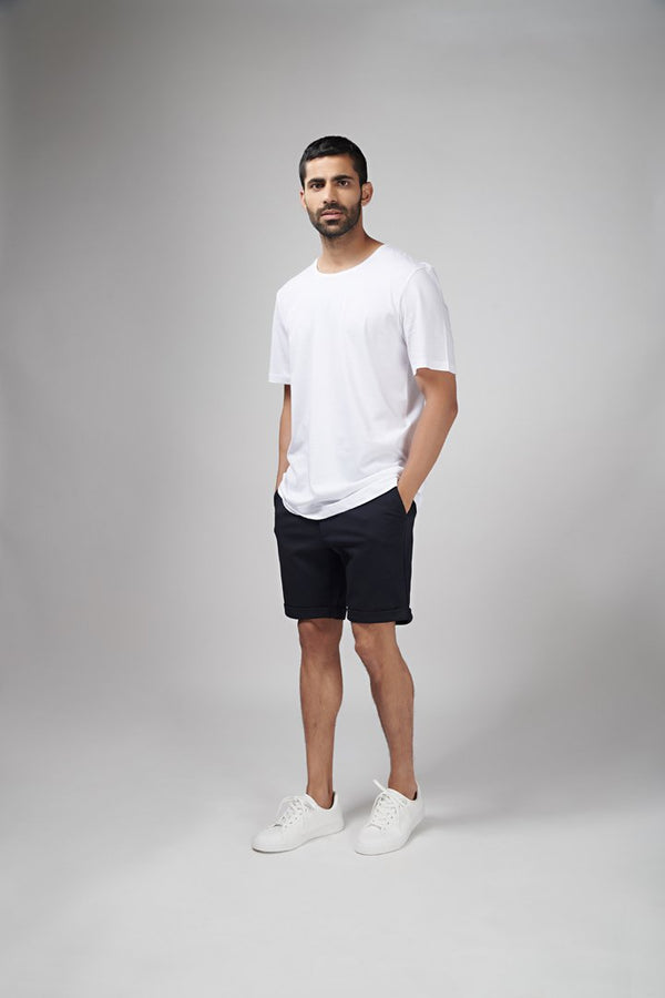 Black chinos shorts mens