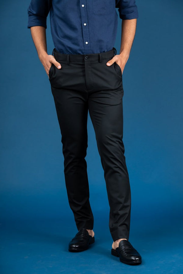 Black All Weather Essential Stretch Pants