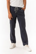 Custom fit Dress pant trousers in a stretch navy Poly Viscose fabric