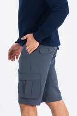 grey cargo shorts for men