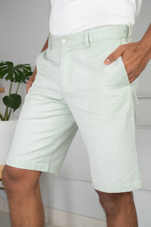 ice green mens chino shorts