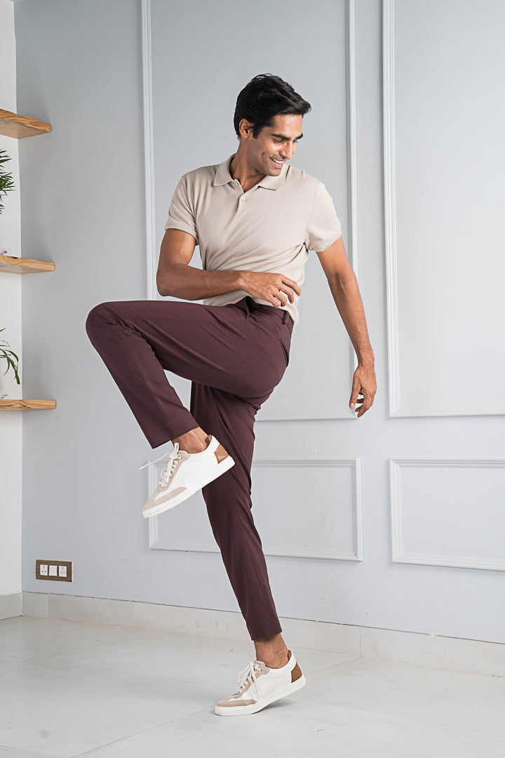 Plum Wine Power-Stretch Pants