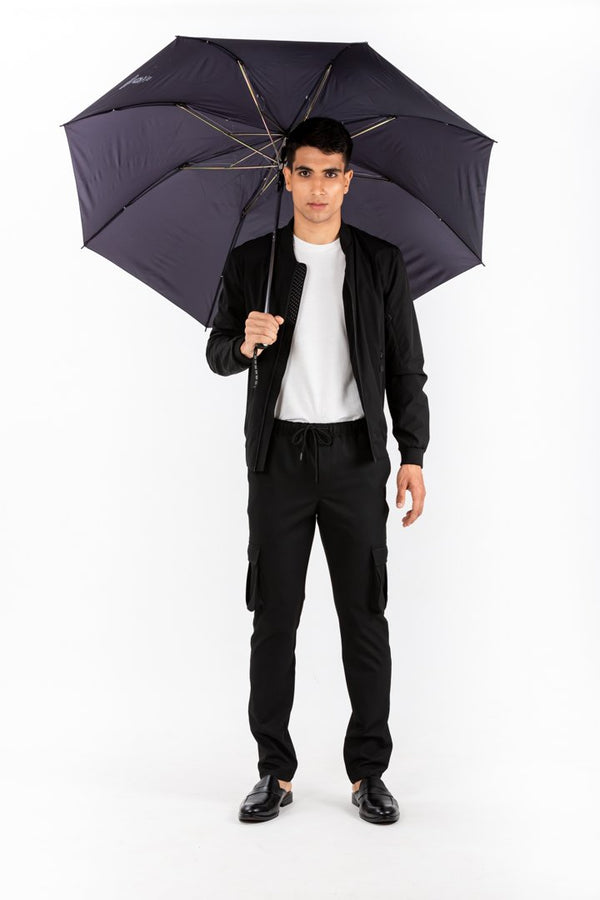 Black All Weather Essential Cargo Stretch Pants