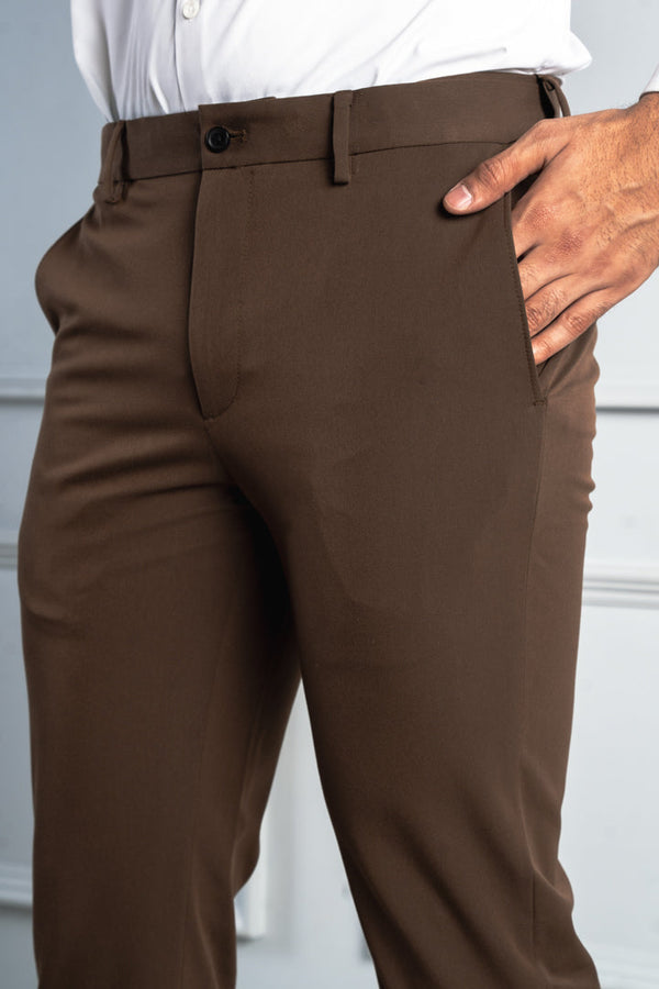 Brown Formal Pants for Men