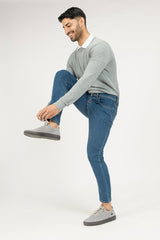 Royal Blue Power-Stretch Slim Fit Jeans