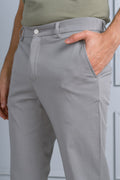 Custom fit Dress pant trousers in a stretch navy Poly Viscose fabric