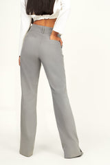 Mineral Grey Stretch Pants