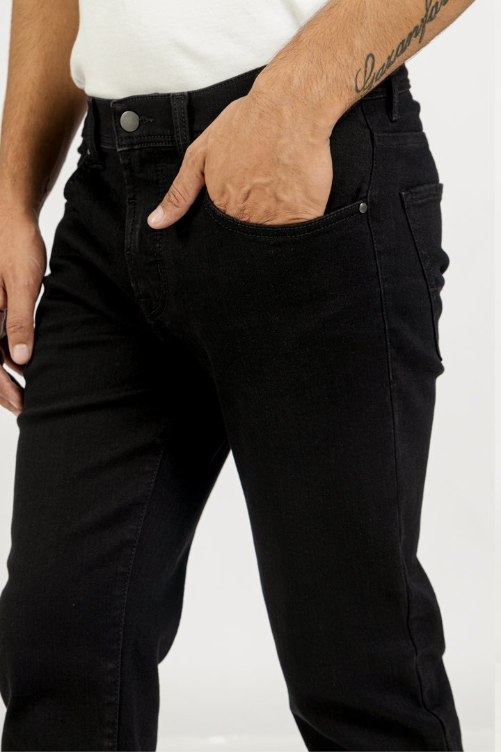 Raw Black Power-Stretch Slim Fit Jeans