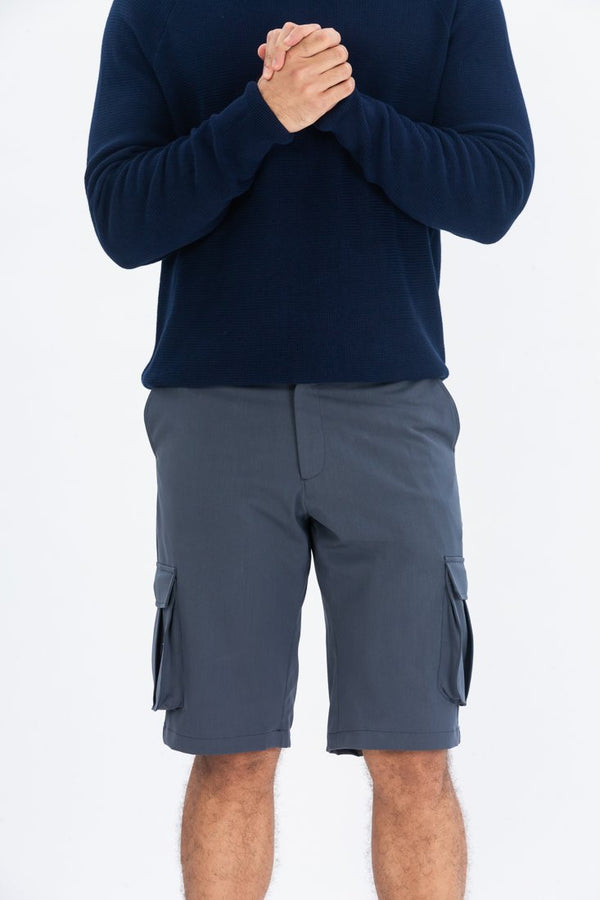 grey cargo shorts for men