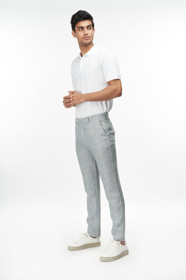 grey linen pants for men