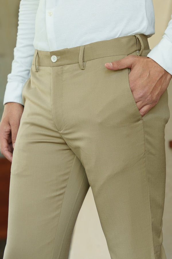 Khaki Wool Pants