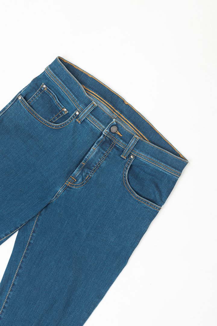 Royal Blue Power-Stretch Slim Fit Jeans