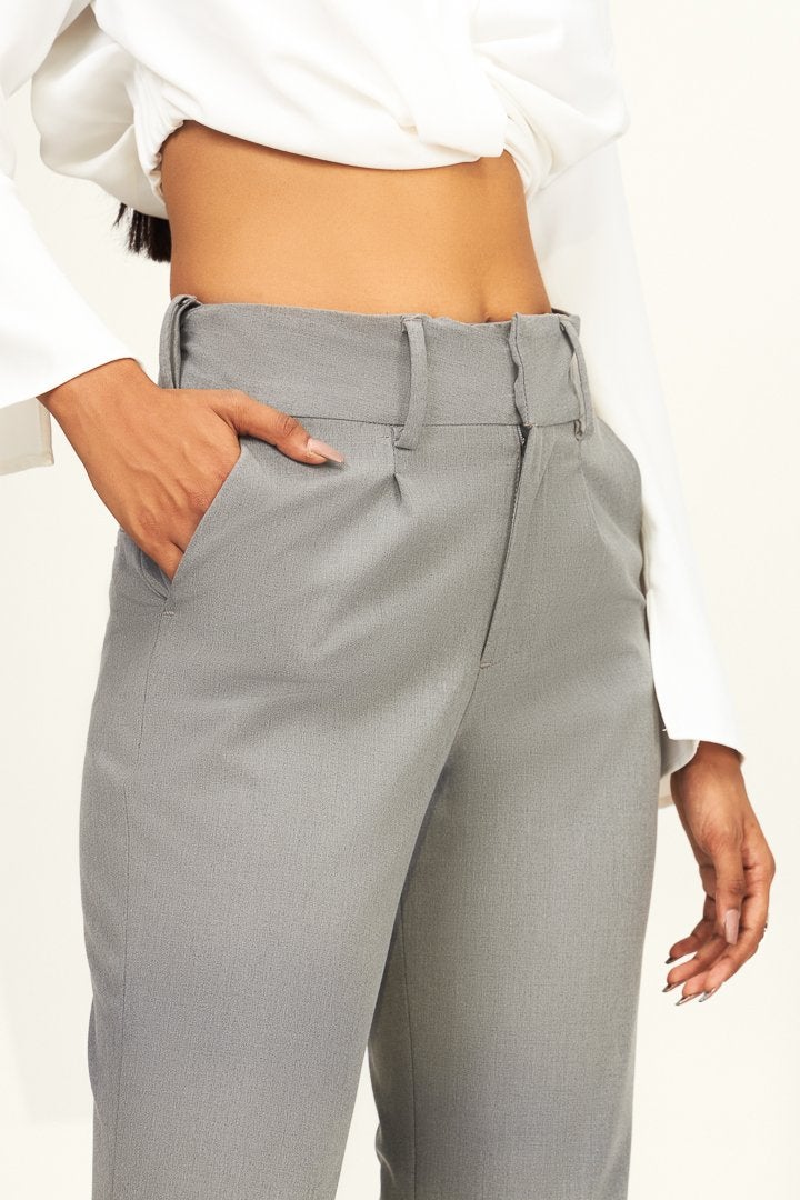 Mineral Grey Stretch Pants