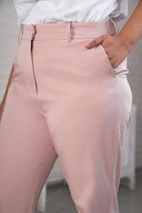 Flamingo Peach-Stretch Chinos