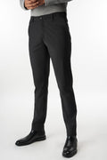 Custom fit Dress pant trousers in a stretch navy Poly Viscose fabric