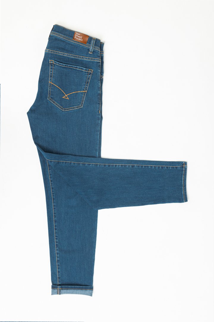 Royal Blue Power-Stretch Slim Fit Jeans