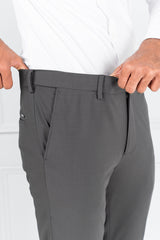 Dark Grey Stretch Formal Pants