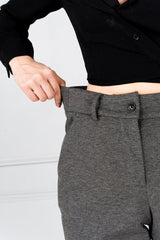 Charcoal Power-Stretch Pants - Women