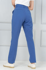 Airforce Blue Stretch Chinos - Women