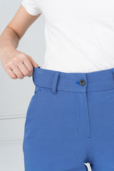 Airforce Blue Stretch Chinos - Women